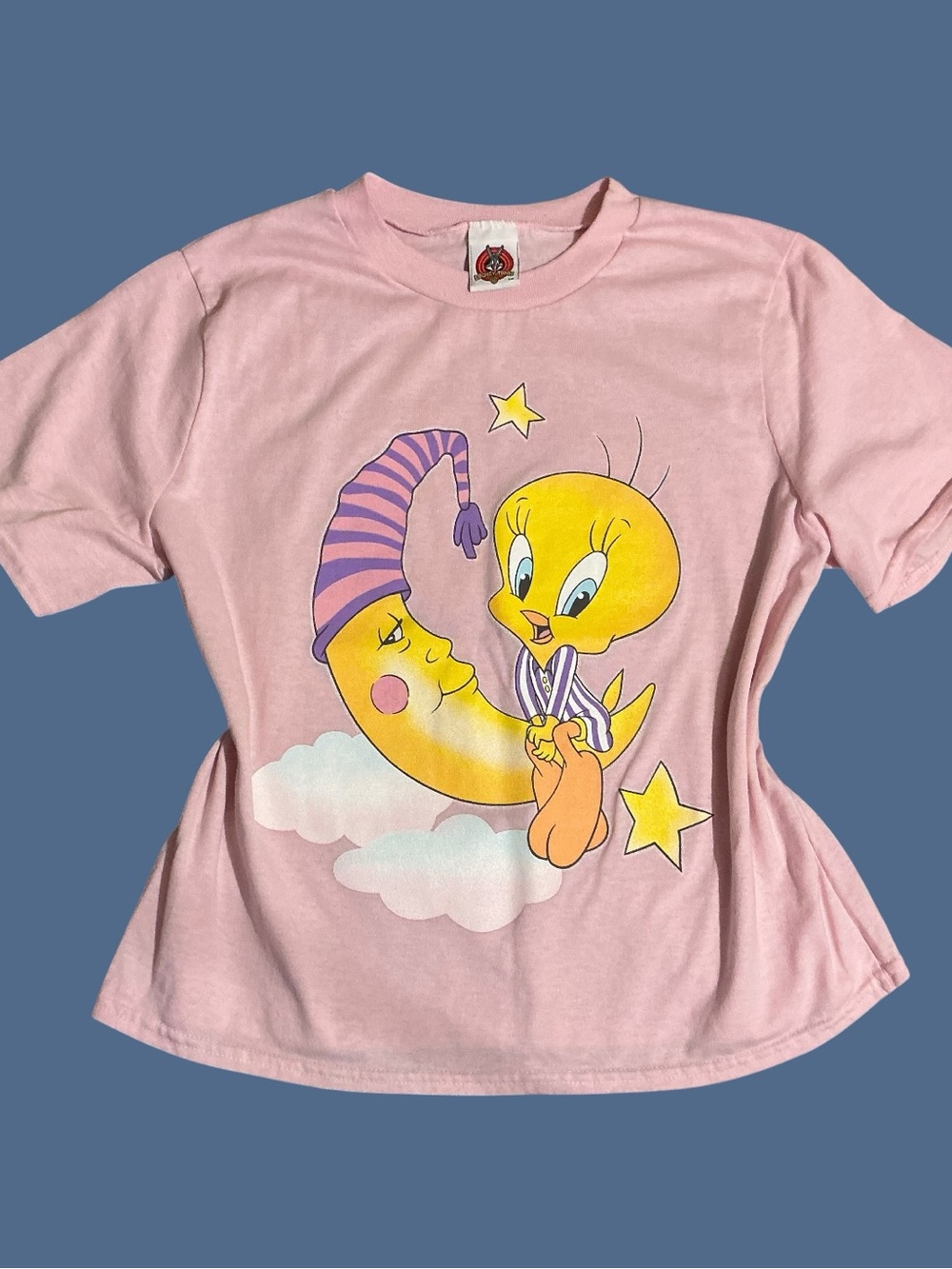 Vintage 1999 Warner Bros. Looney Tunes Tweety Bird pajama set 🌙☁️💛 - Picture 3 of 7